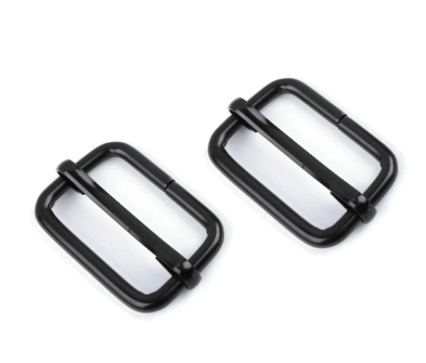 Stegschnalle Schwarz - 25 mm